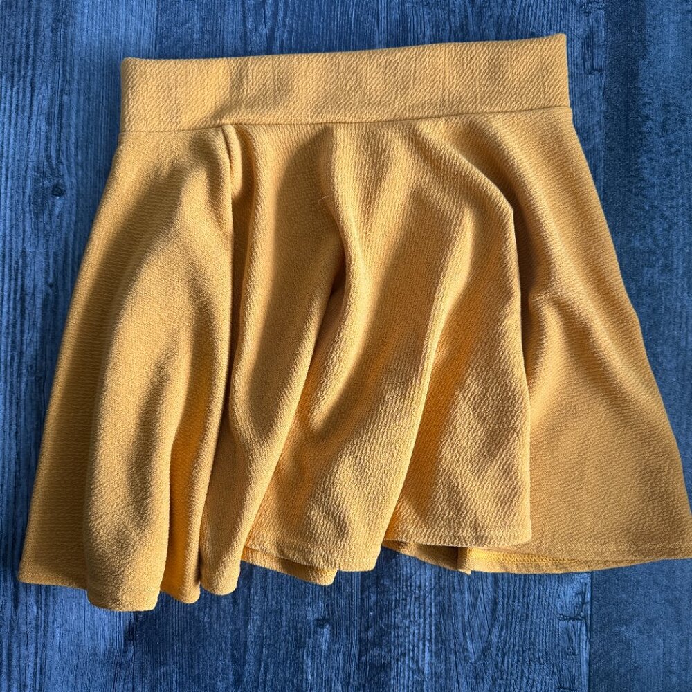 Urban Coco Mustard Yellow Skater Skirt Small